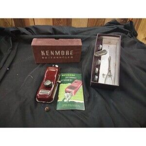 Vintage Sears Kenmore Buttonhole Attachment Templates & Instructions in Box